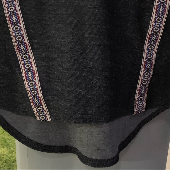 Sababa Black Top with Embroidered Trim - Picture 3 of 6